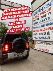 land rover defender arazi taşıtı Çeki Demiri takma montajı ve araç proje firması usta mühendislik ankara 05323118894